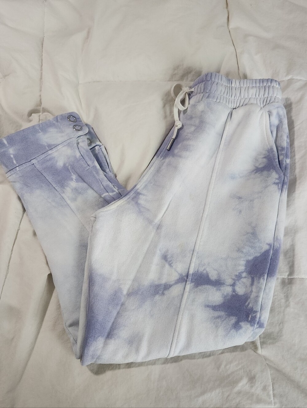jonathan simkhai Tie Dye Joggers Size Small Blue Cloud organic cotton - Picture 2 of 13
